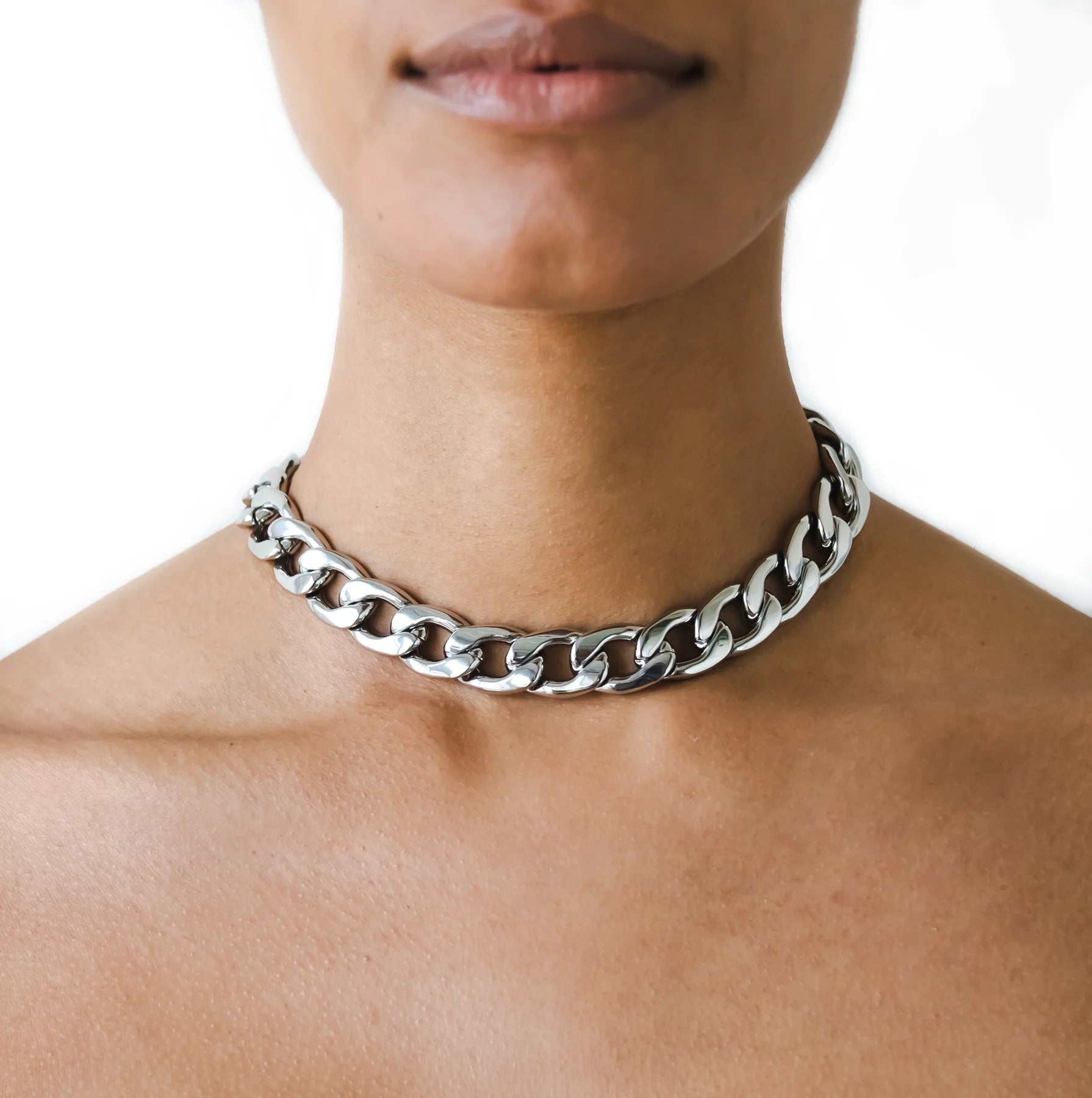 Cubana Mama Silver Necklace