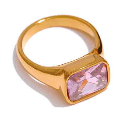 Forza Pink Signet Ring