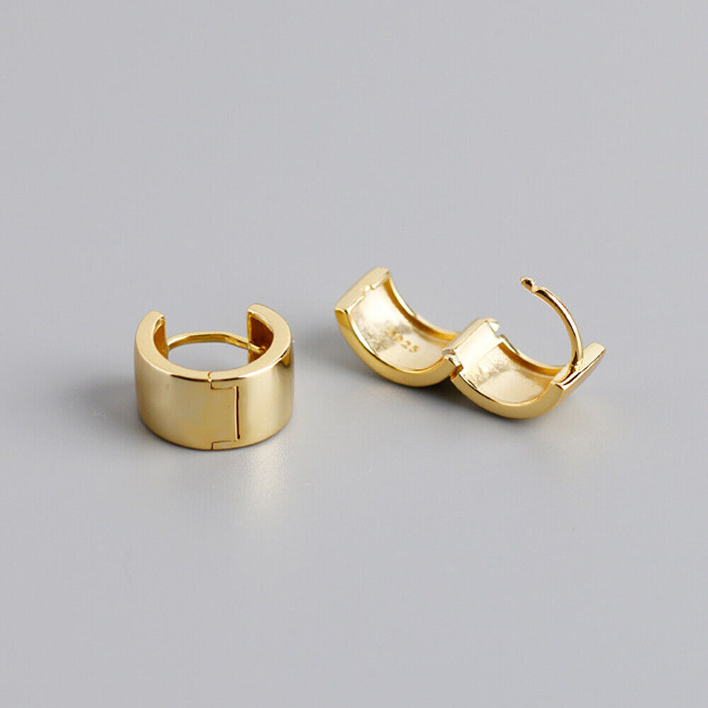 Minimalist White Gold Hoop Earrings-Ringified Jewelry 