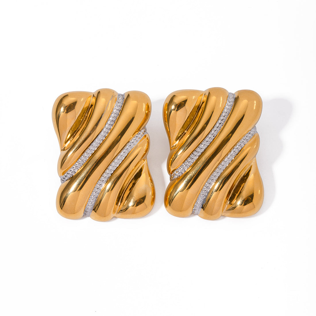 Pavé Wave Earrings