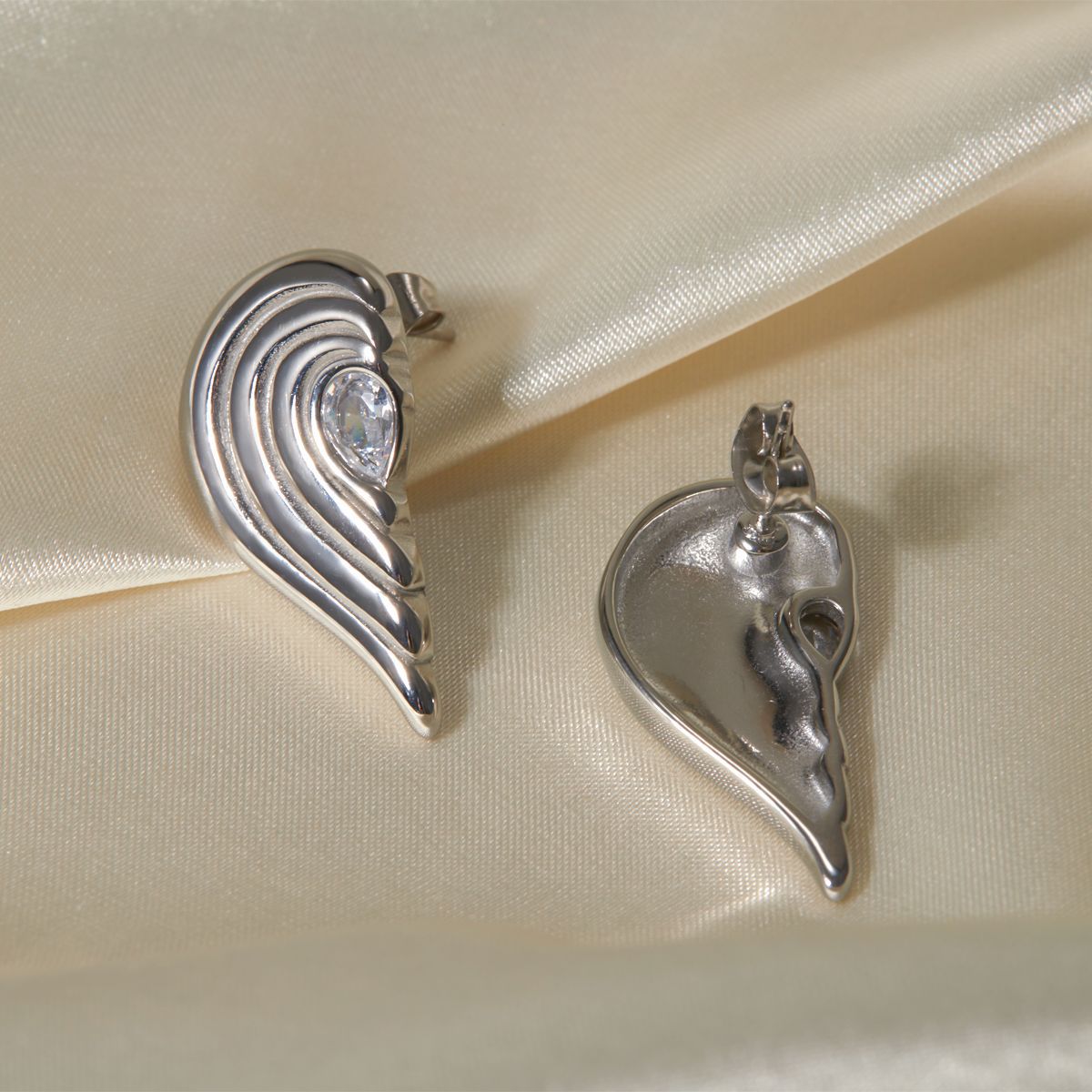 Winged Heart Earrings