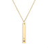 Delicate Heart Letter Bar Gold Necklace-Ringified Jewelry