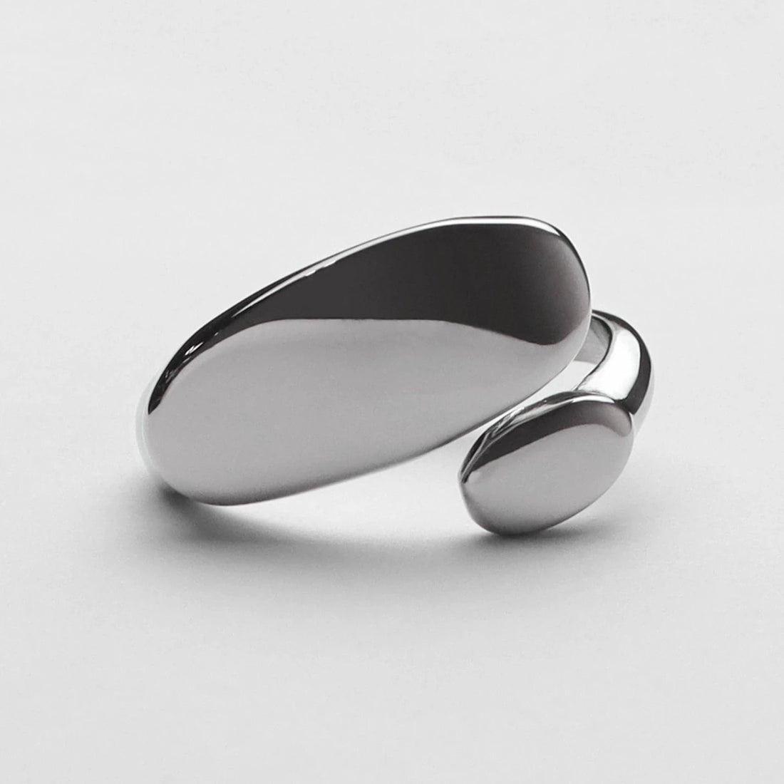 Scialle Signet Silver Wrap Ring