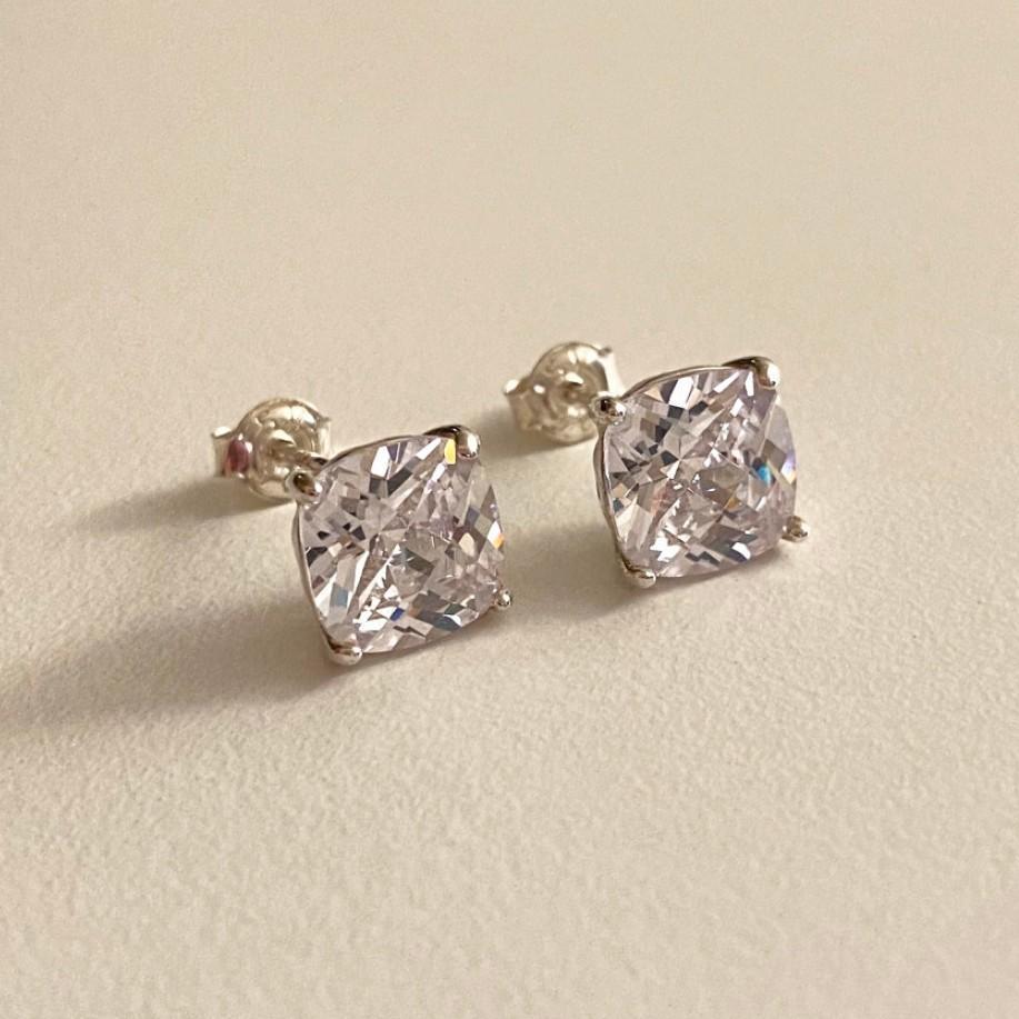 Elegant Silver Stud Earrings