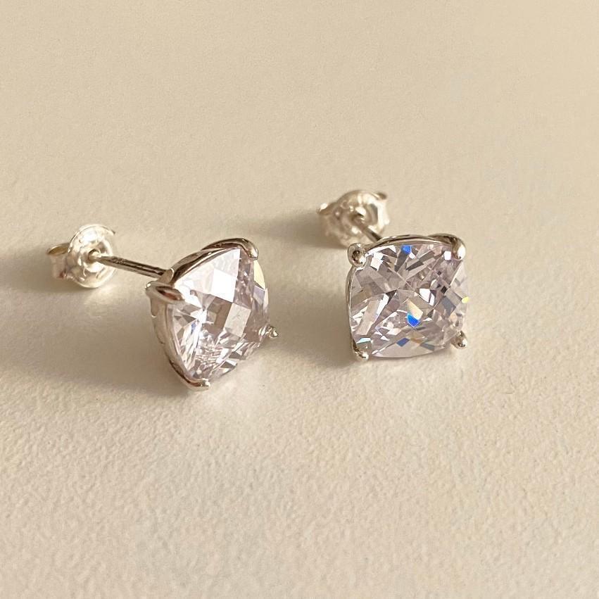 Elegant Silver Stud Earrings