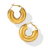Macaroni Leverback Chunk Earrings-Ringified Jewelry
