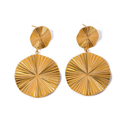 Solar Flare Gold Earrings