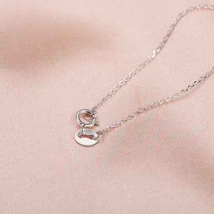Wishbone Pave 925 Necklace-Ringified Jewelry