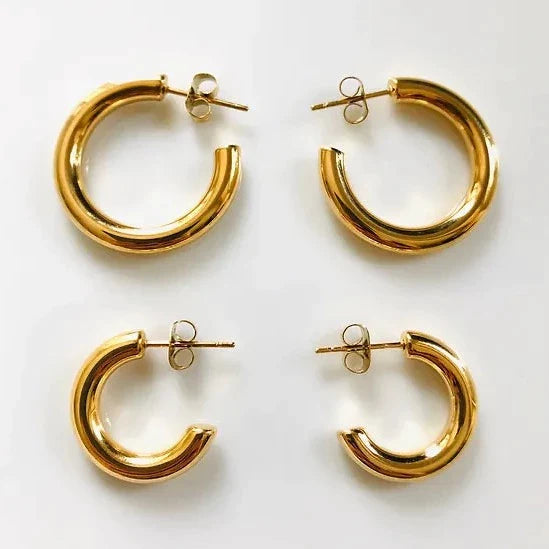 Tube Hoop Earrings-Ringified Jewelry