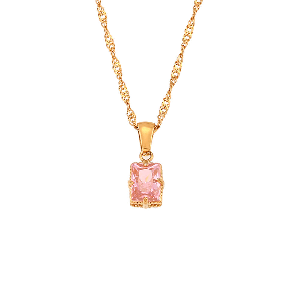 Lovely Gold Gemstone Necklace-Ringified Jewelry