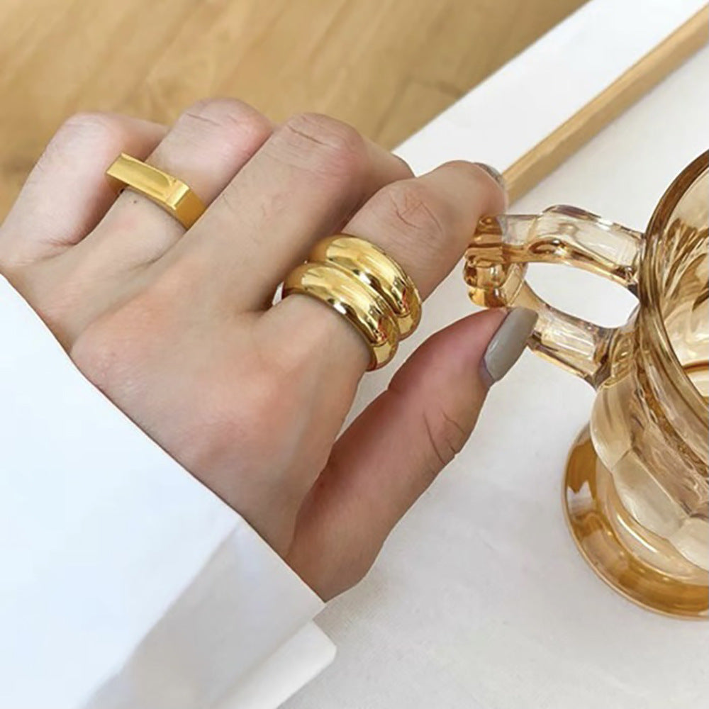 Fusion Stack Gold Ring-Ringified Jewelry