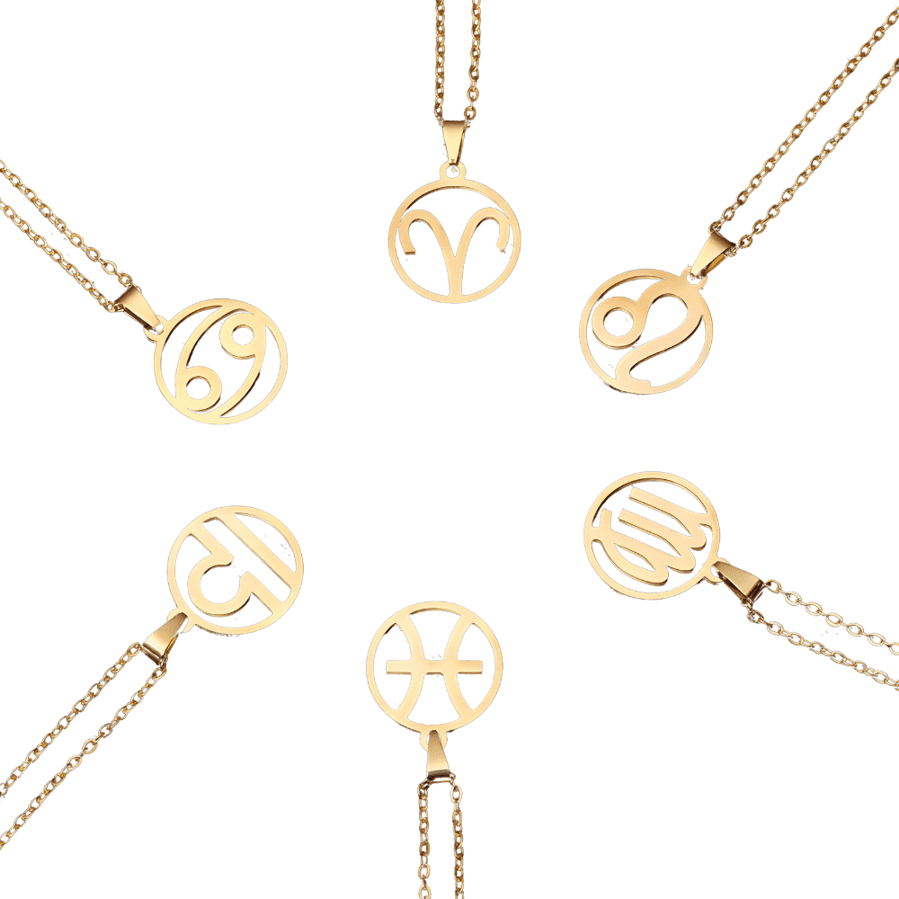 Golden Zodiac Necklace-Ringified Jewelry
