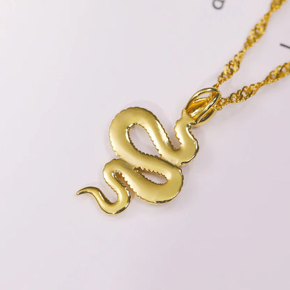 Year of the Snake Gold Necklace-Ringified Jewelry
