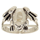 Polished Frog Moveable Legs Ring