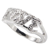 Sterling Silver Spelled Out Love Band Ring
