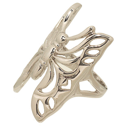 Large Openwork Butterfly Wraparound Ring