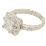 Classic Engagement Princess Cut Cubic Zirconia