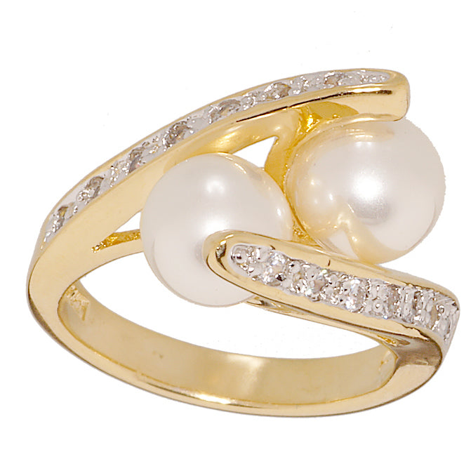 Toi et Moi Pearl Statement Ring