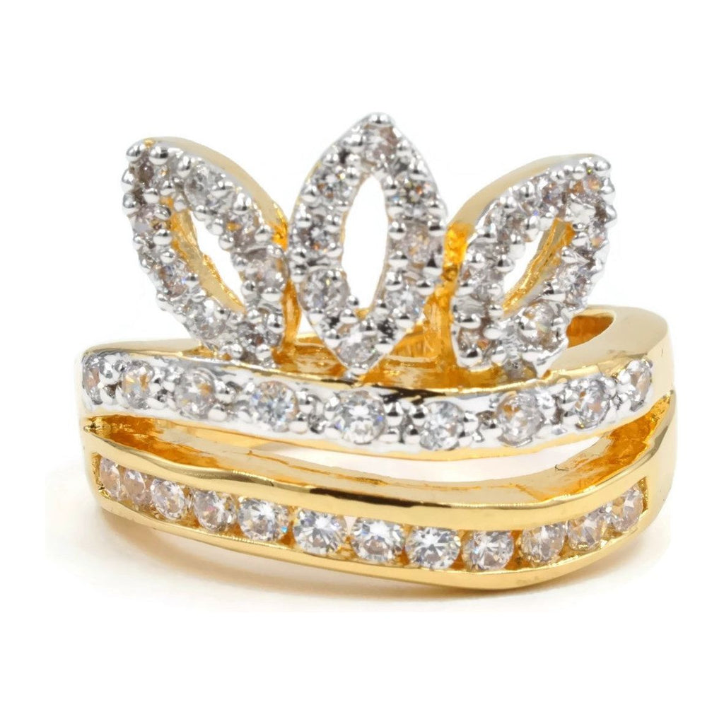 Tiara Inspired Clear Stones Ring