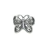 Delicate Filigree Look Butterfly Ring with Antique Finish