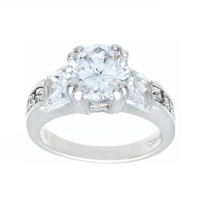 Contemporary Solitaire Engagement Princess-Cut Ring