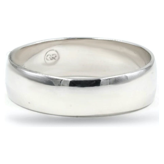 Wedding Style Band Sterling Silver Ring