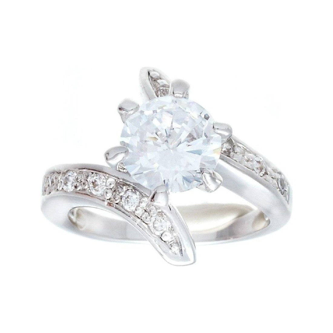High Mount Classic Hand-Set Solitaire Statement Ring