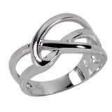 Intertwined Loop Sterling Silver Ring