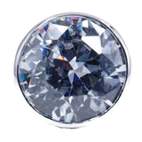 Dramatic Contemporary Single Stone Headlight Clear Ring