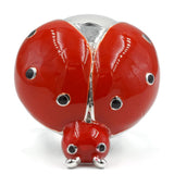 Large 3D Ladybug Red Epoxy Ring