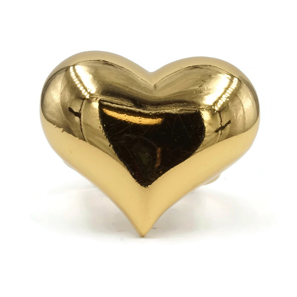 Puffy Heart 14K Gold Ring