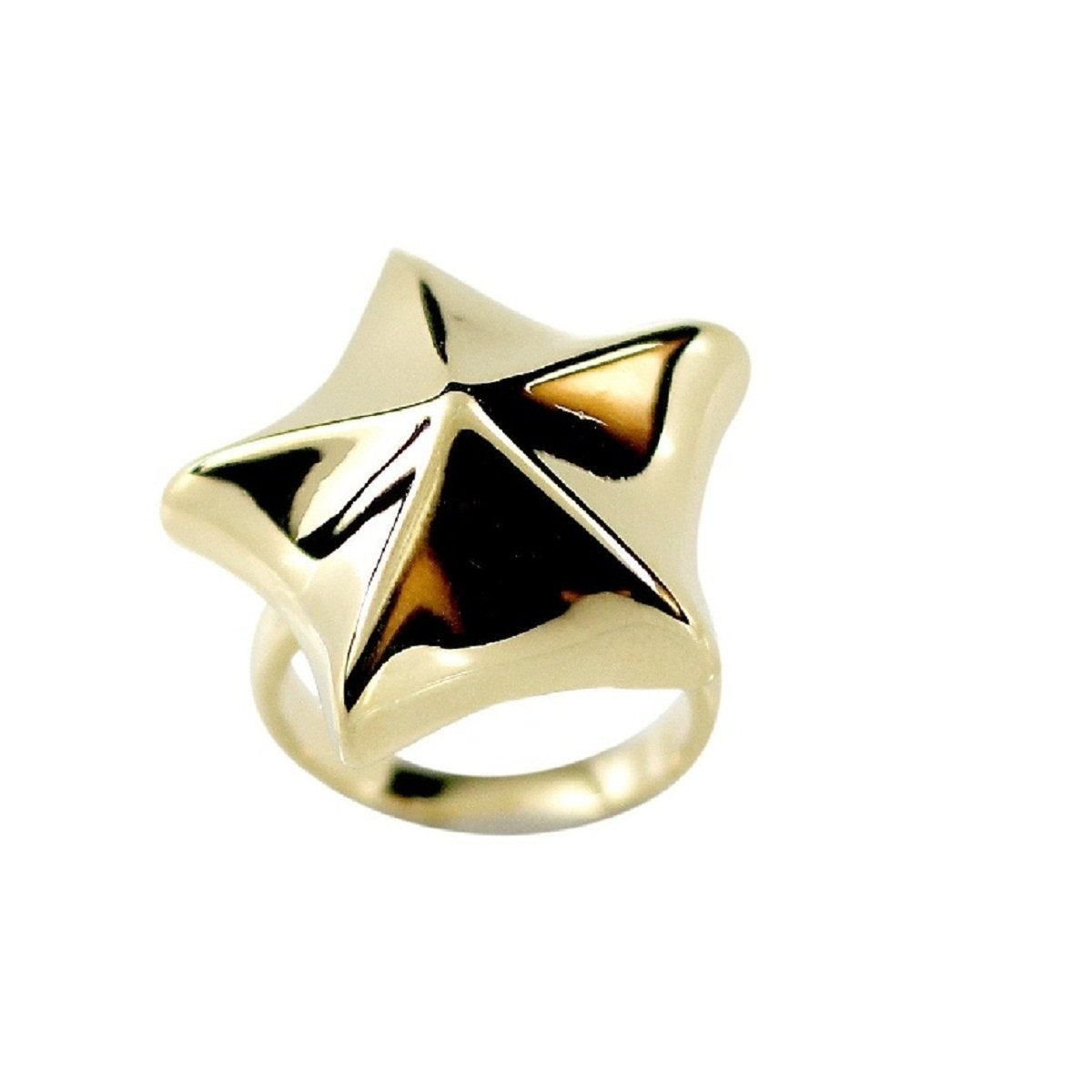 Nautical Star 14K Gold Finish Ring