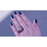 Fabulous Rustic Dome Flattened Pebble Ring